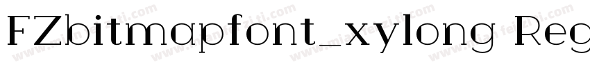 FZbitmapfont_xylong Regular字体转换